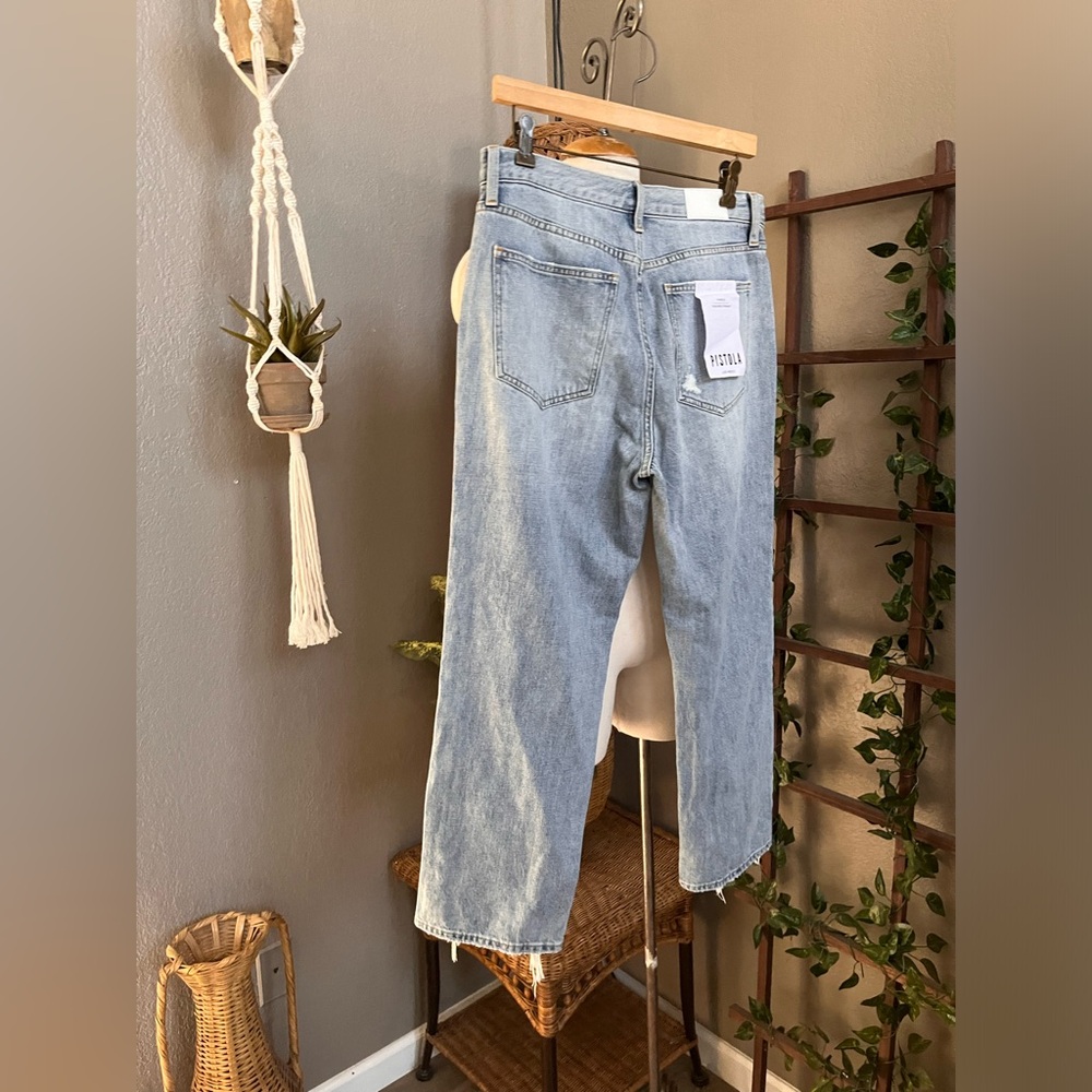 ▪️NWT PISTOLA Charlie Ruthless Ripped Straight Leg Jeans - Picture 10 of 11